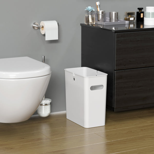 Itouchless 4.2 Gallon / 16 Liter SlimGiant Ivory White Wastebasket (2-Pack)