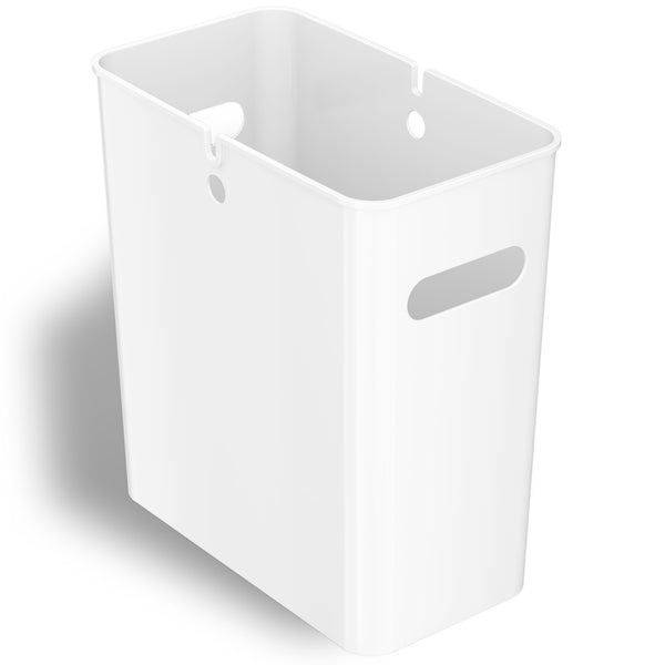 itouchless 4.2 Gallon / 16 Liter SlimGiant Ivory White Wastebasket
