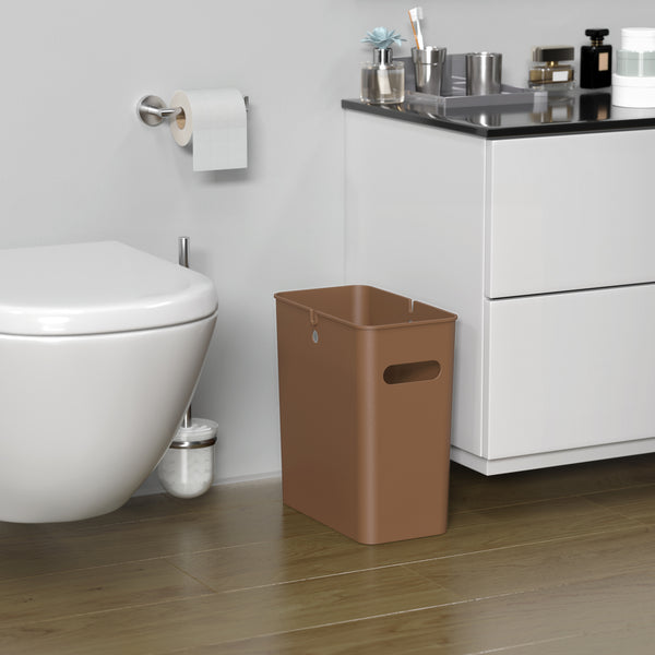 Itouchless 4.2 Gallon / 16 Liter SlimGiant Toffee Brown Wastebasket