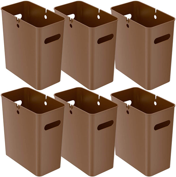 itouchless 4.2 Gallon / 16 Liter SlimGiant Toffee Brown Wastebasket (6-Pack)