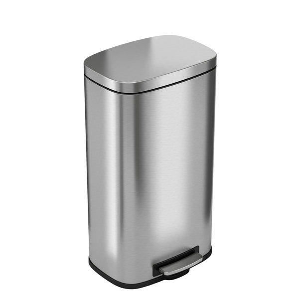 itouchless 8 Gallon / 30 Liter SoftStep Composite Step Trash Can with AbsorbX