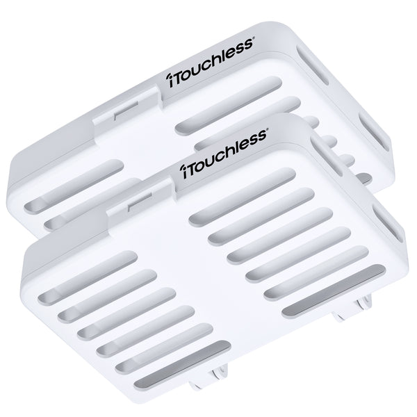 itouchless AbsorbX Stick On Odor Removal Kit (White) - 2-Pack