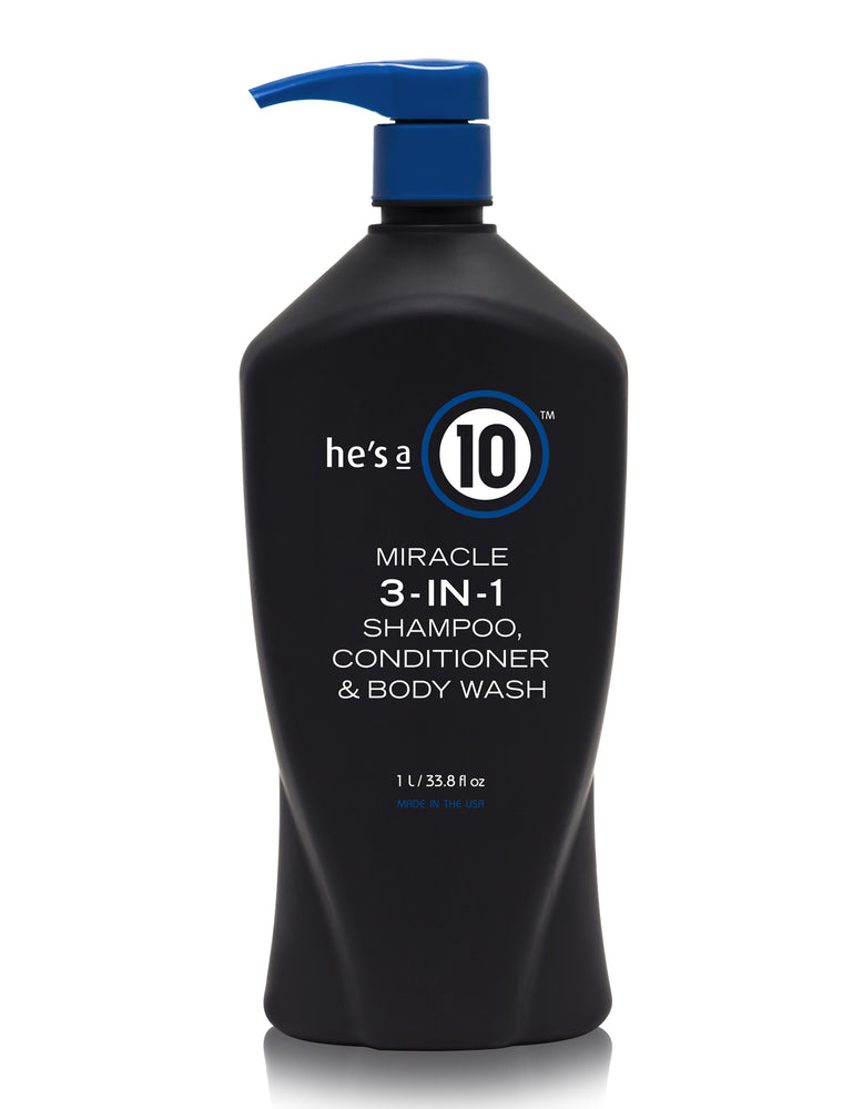 It's A 10 Haircare He's A 10 Mens 3-in-1 Daily Shampoo Conditioner & Body Wash