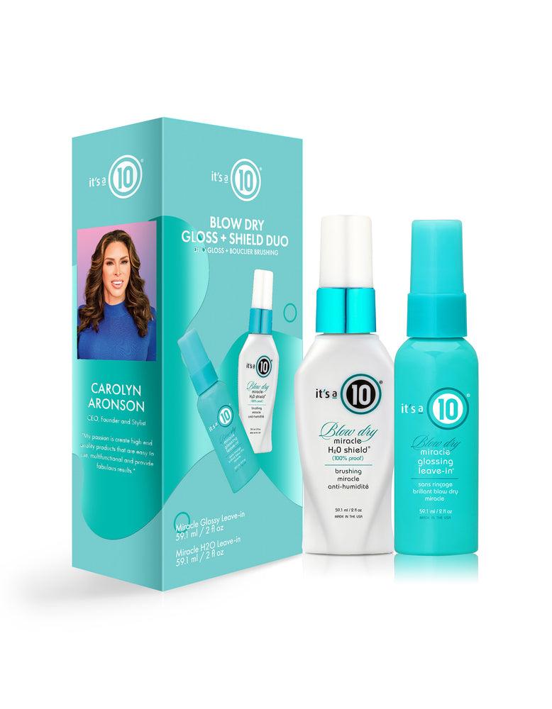 It’s a 10 haircare 10 Miracle Blow Dry Gloss and Shield Duo Kit