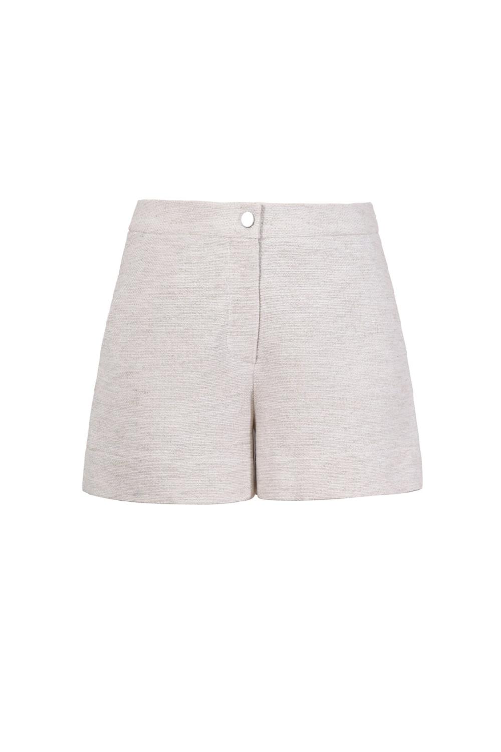 ivko woman Bermuda Shorts Herba Motif Off-White