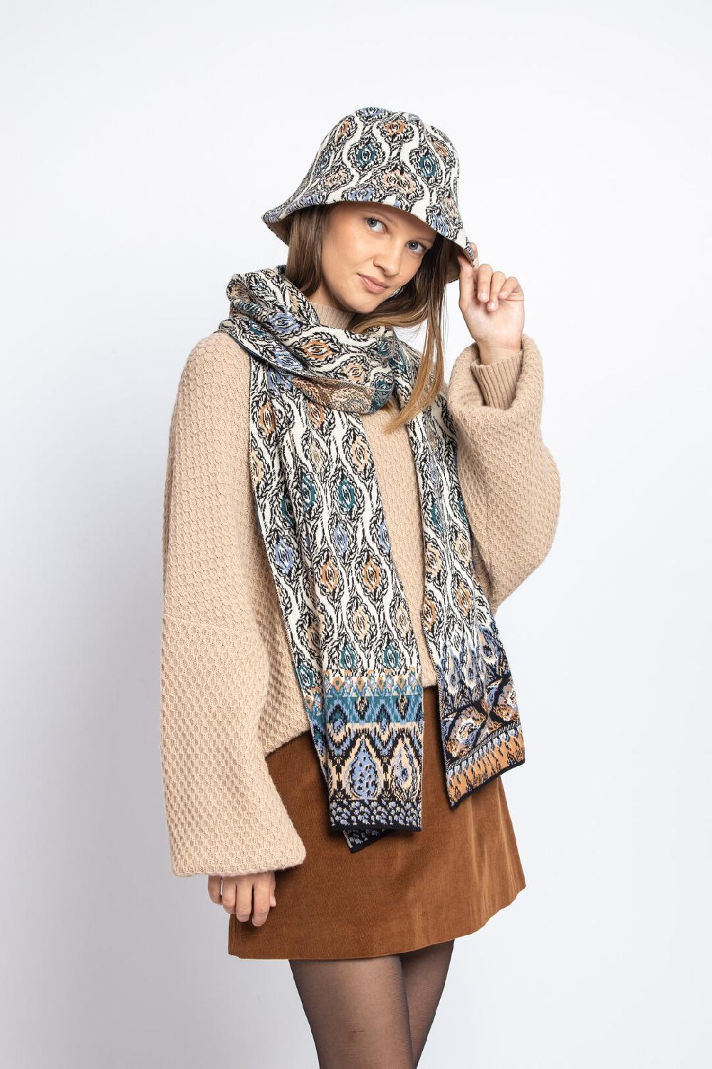 Ivko Woman Bucket Hat Ornament Pattern Almond