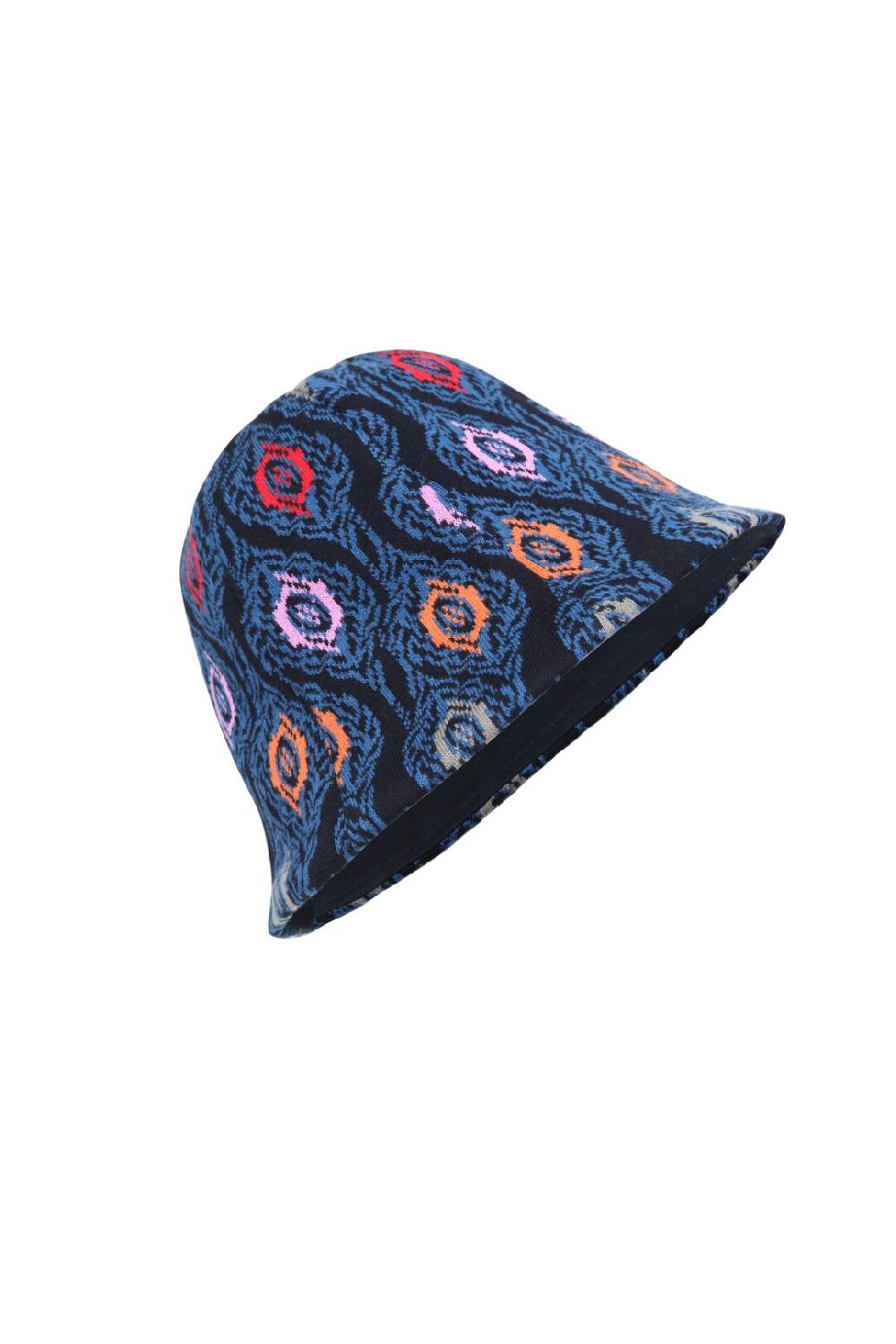 Ivko Woman Bucket Hat Ornament Pattern Blue-gray