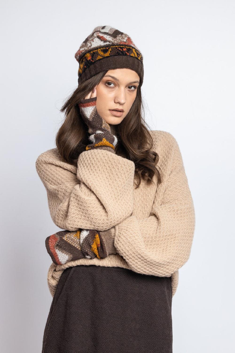 ivko woman Cap Artistic Pattern Nougat