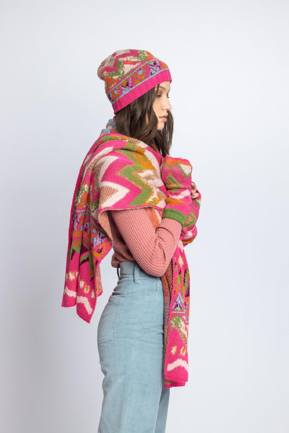 Ivko Woman Cap Artistic Pattern PastelViolet