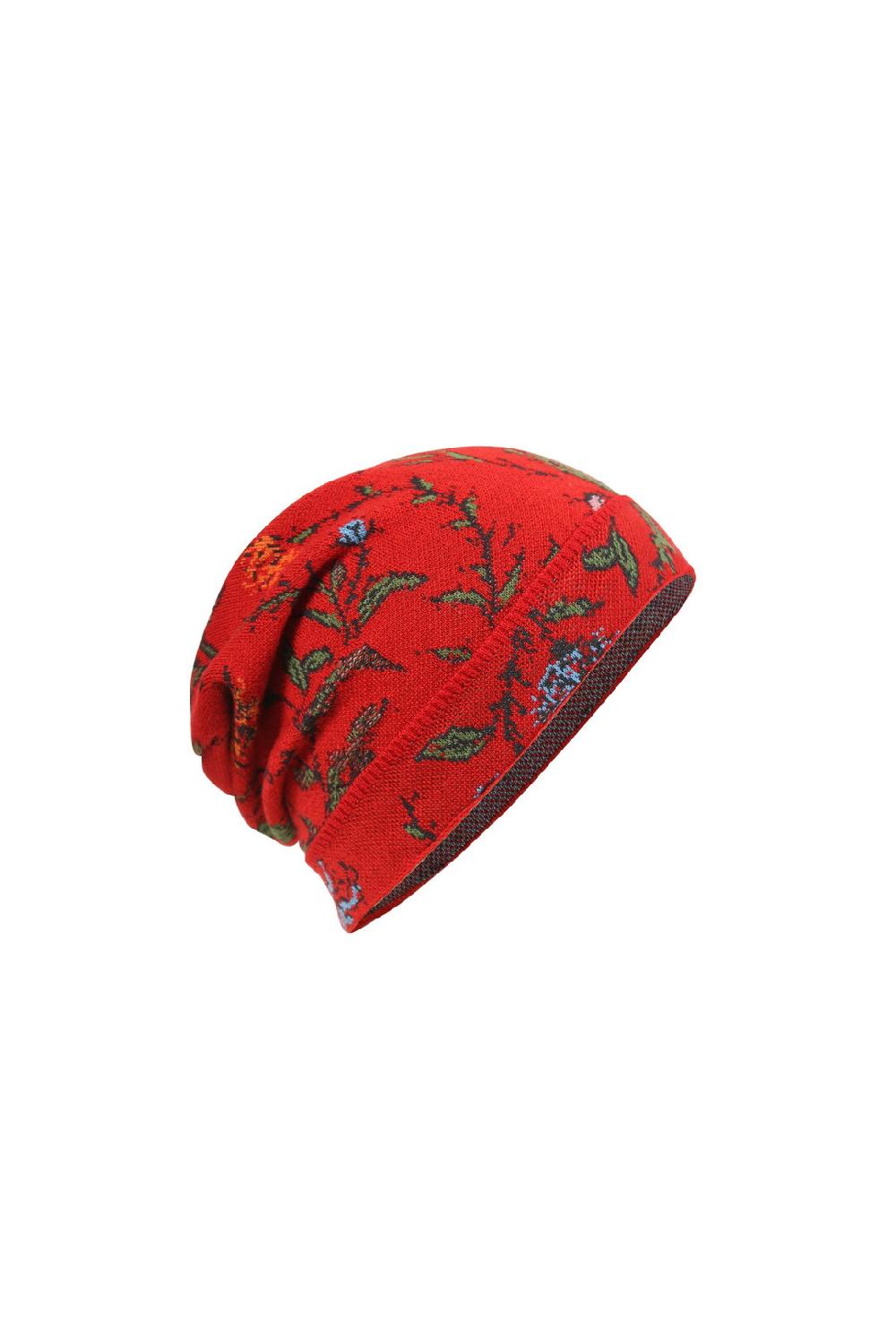 ivko woman Cap Floral Pattern Red