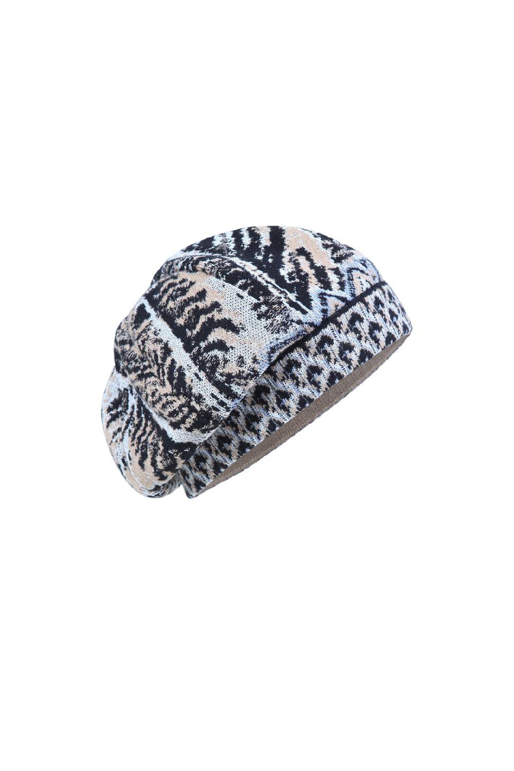 ivko woman Cap Pheasant Motif Almond
