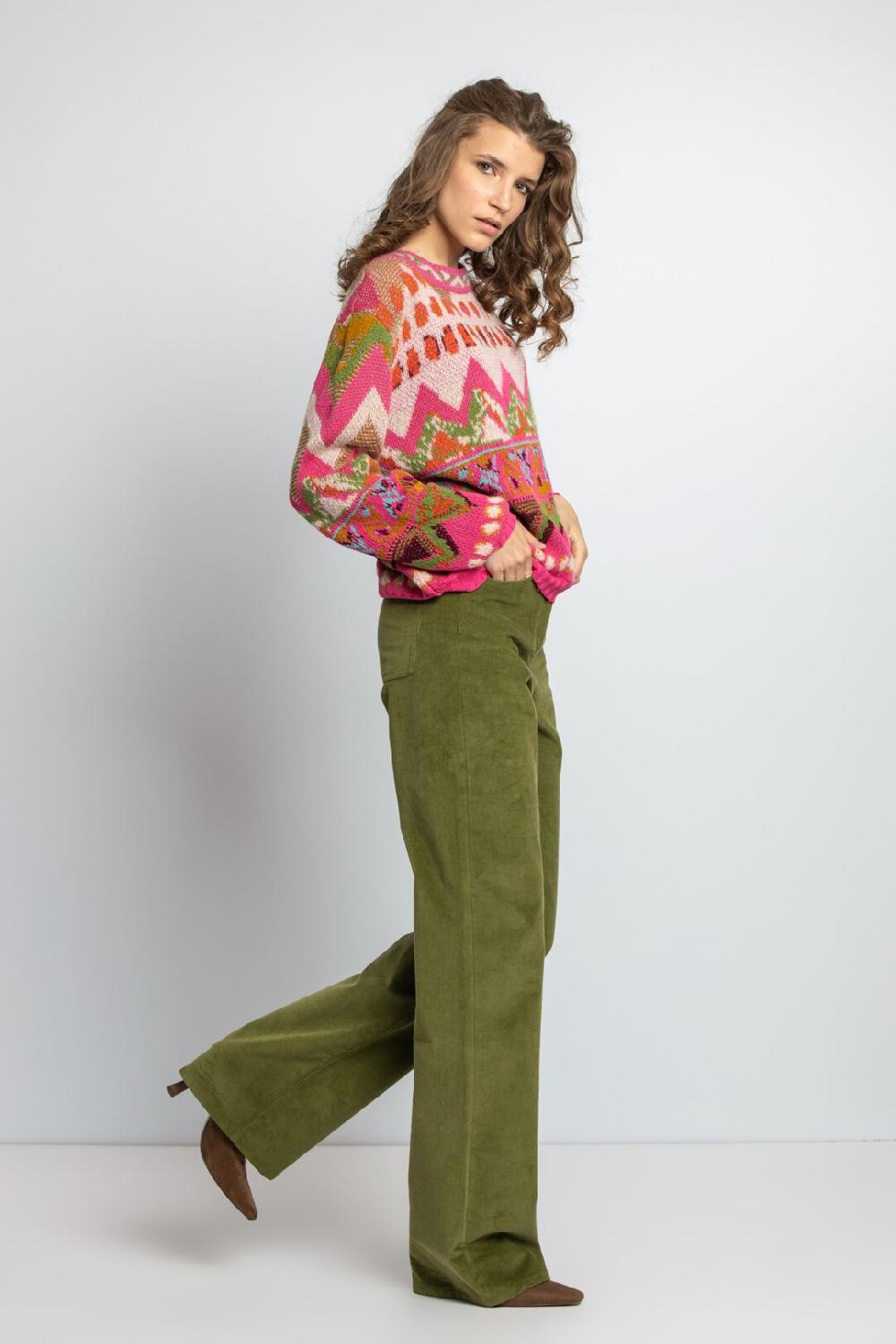 Ivko Woman Pullover Artistic Pattern PastelViolet