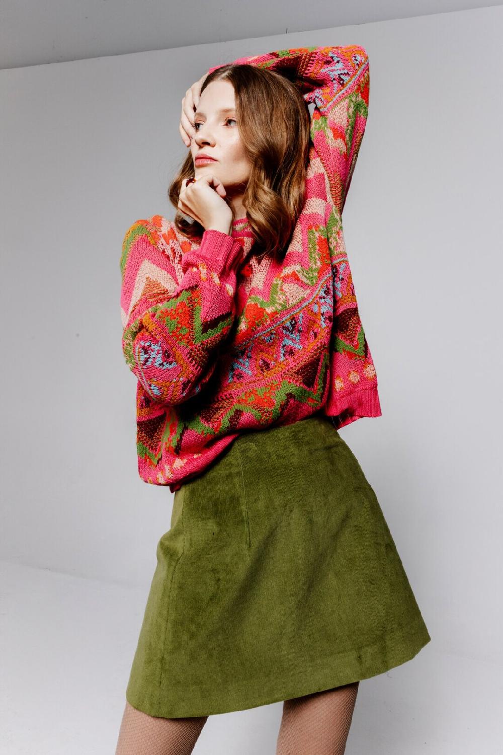 ivko woman Pullover Artistic Pattern PastelViolet