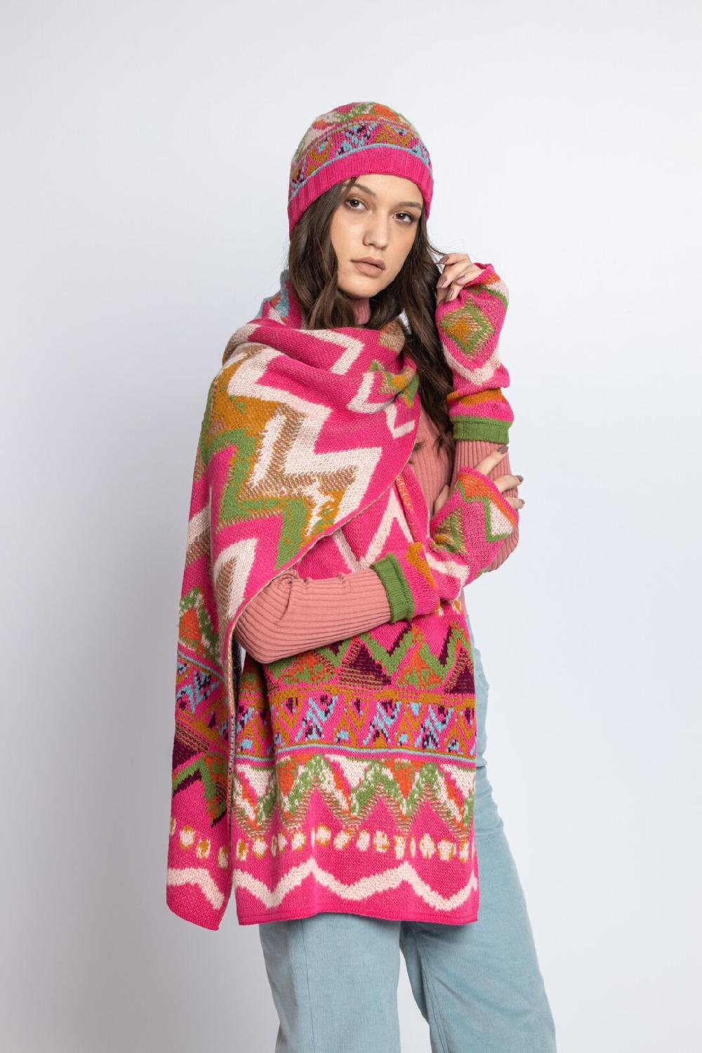 ivko woman Scarf Artistic Pattern PastelViolet