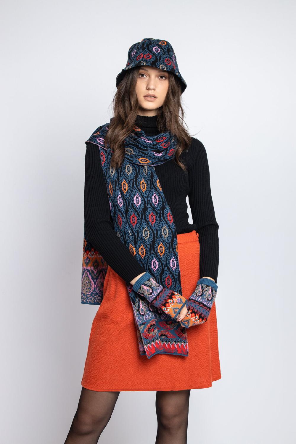 Ivko Woman Scarf Blue-gray