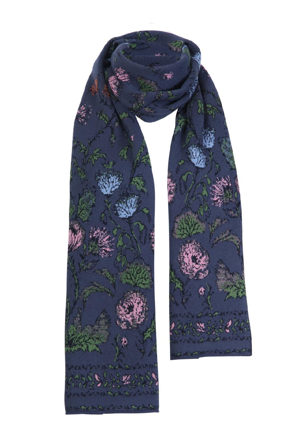 ivko woman Scarf Floral Pattern Anthracite