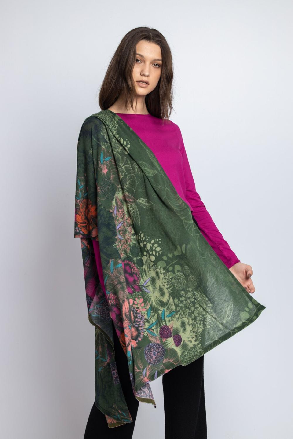 ivko woman Scarf Floral Pattern Forest