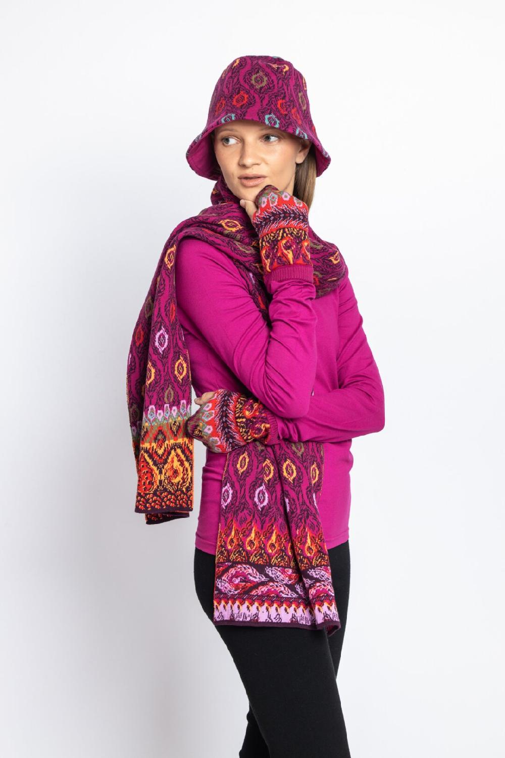 Ivko Woman Scarf Magenta