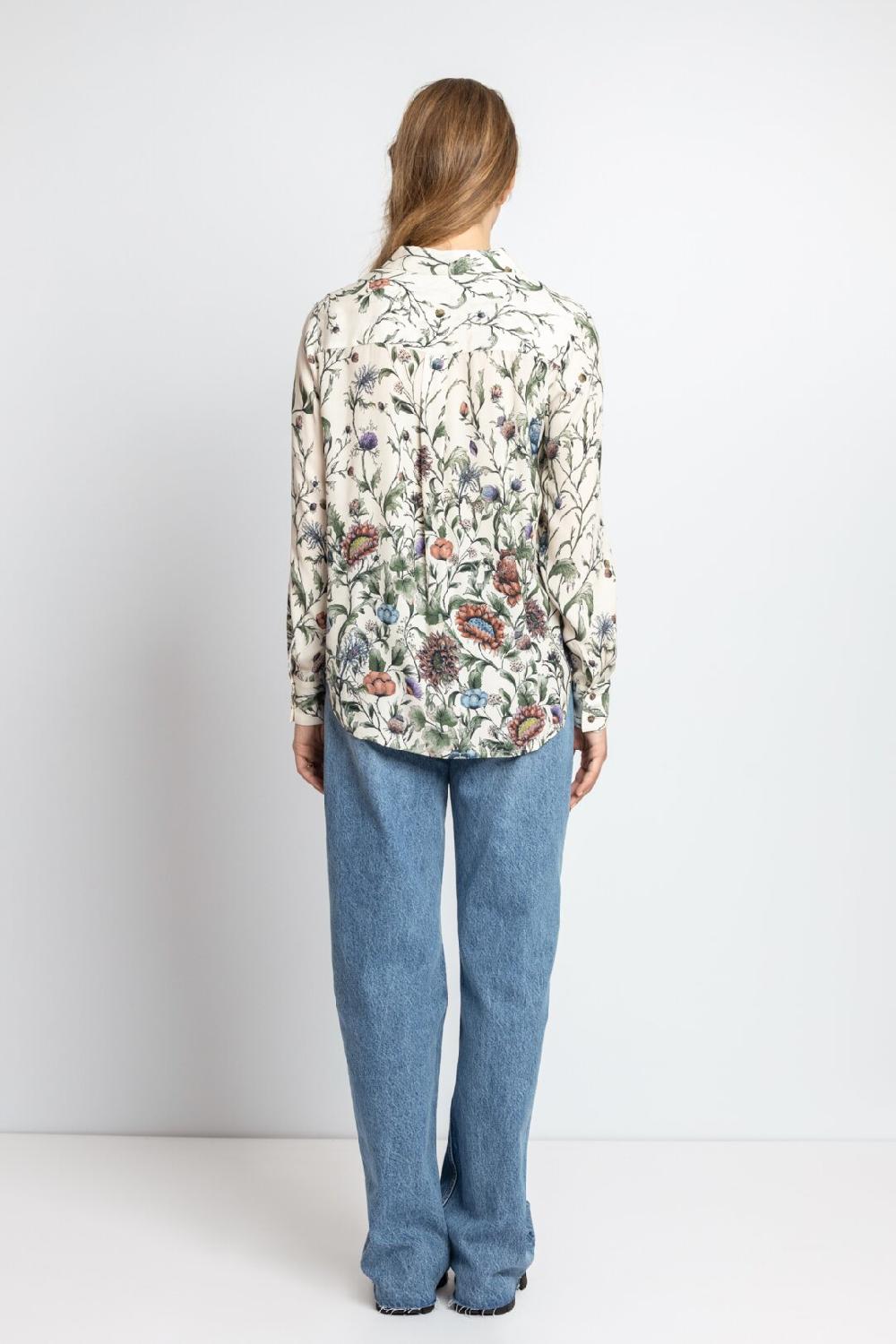 Ivko Woman Shirt Floral Print Off-White
