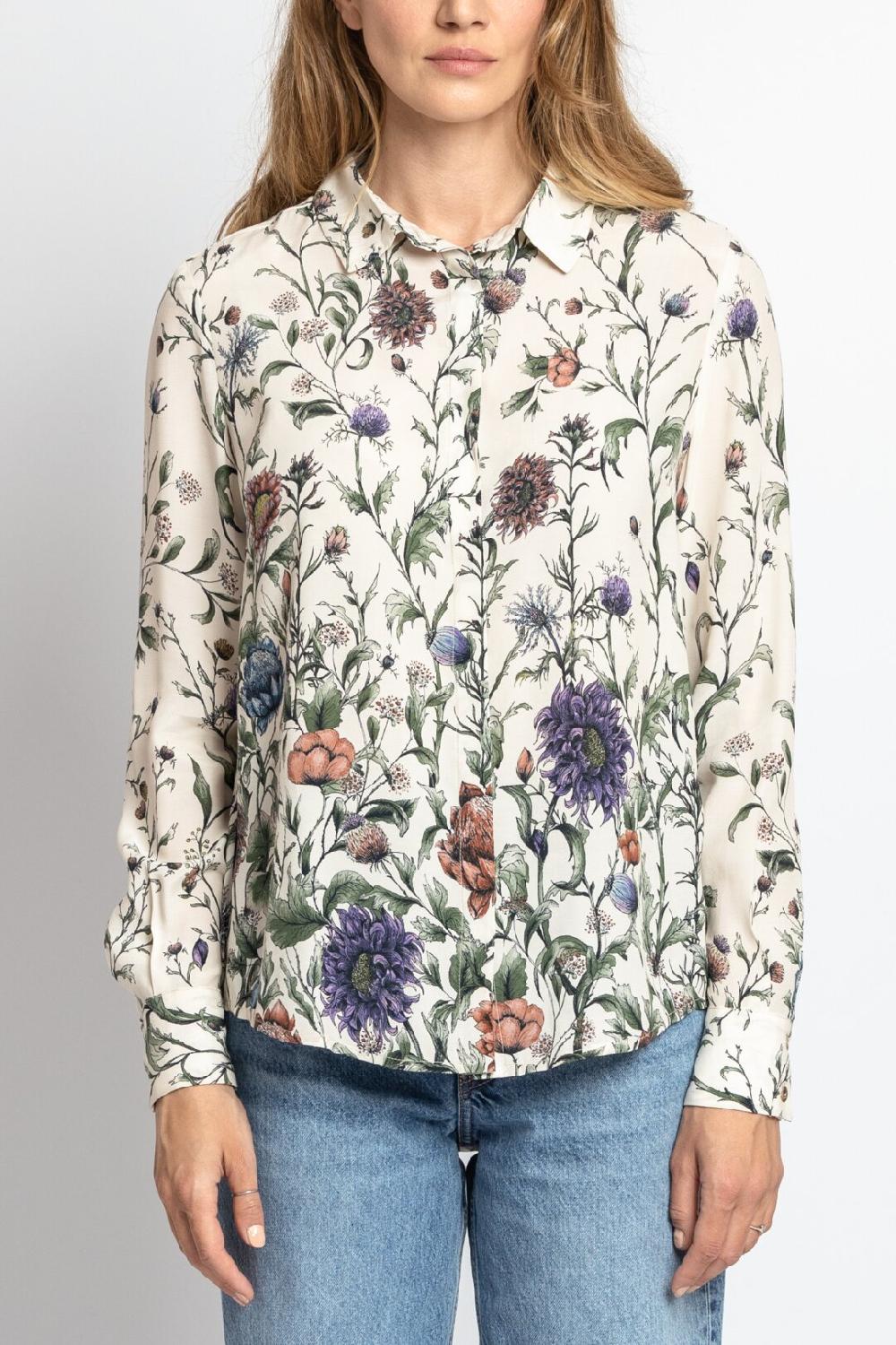 Ivko Woman Shirt Floral Print Off-White