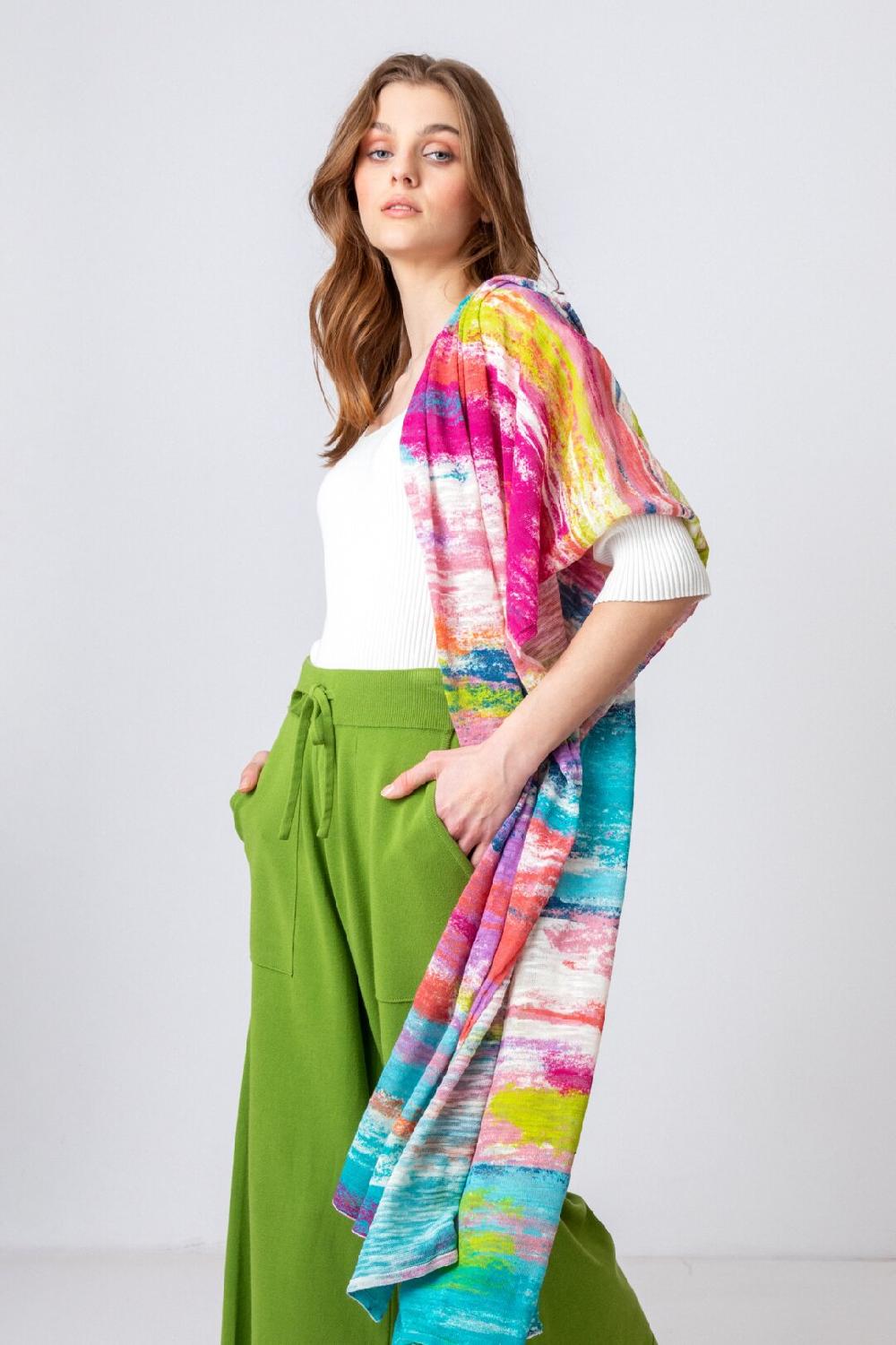 ivko woman Stripe Scarf Off-White