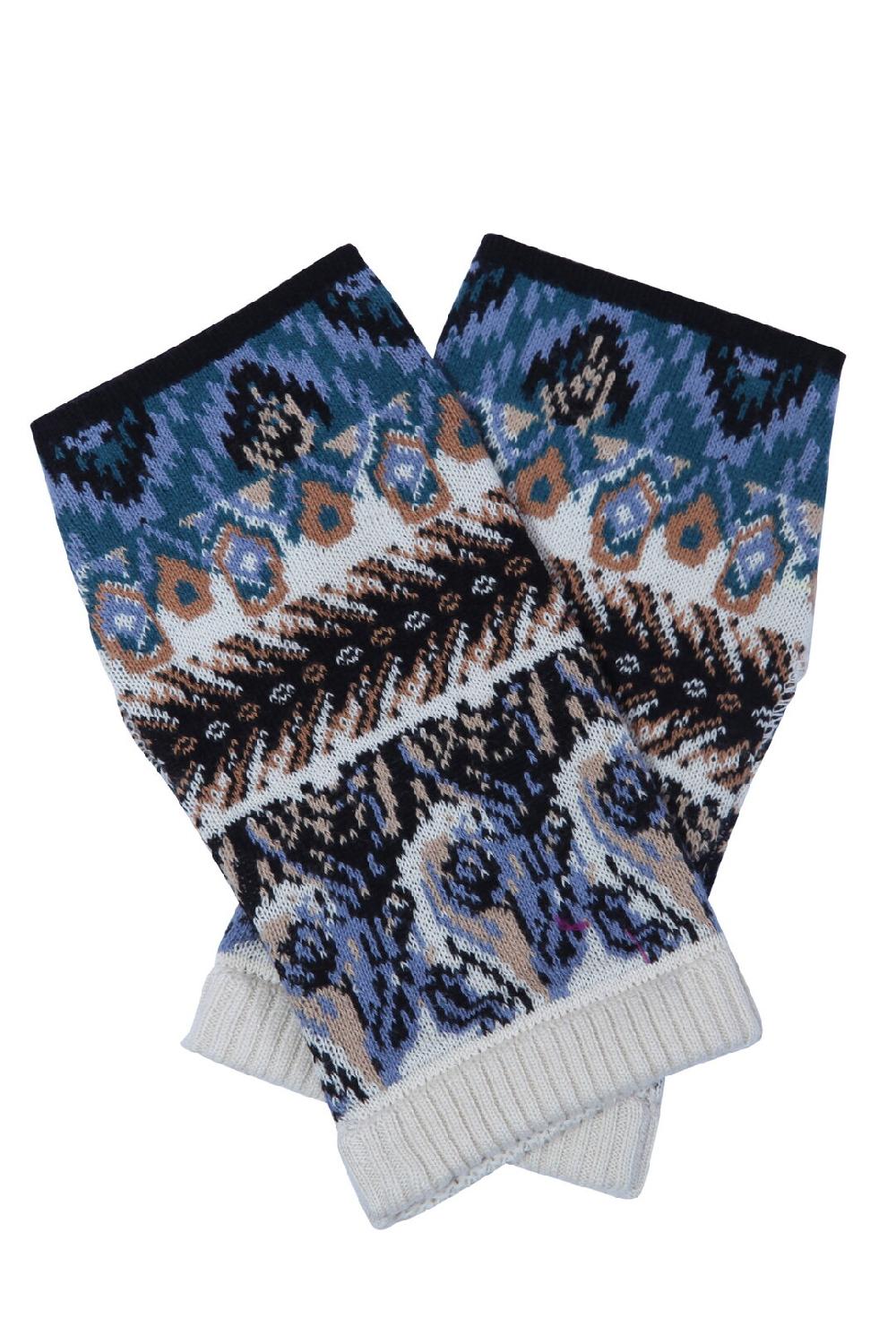ivko woman Wrist Warmers Ornament Motif Almond