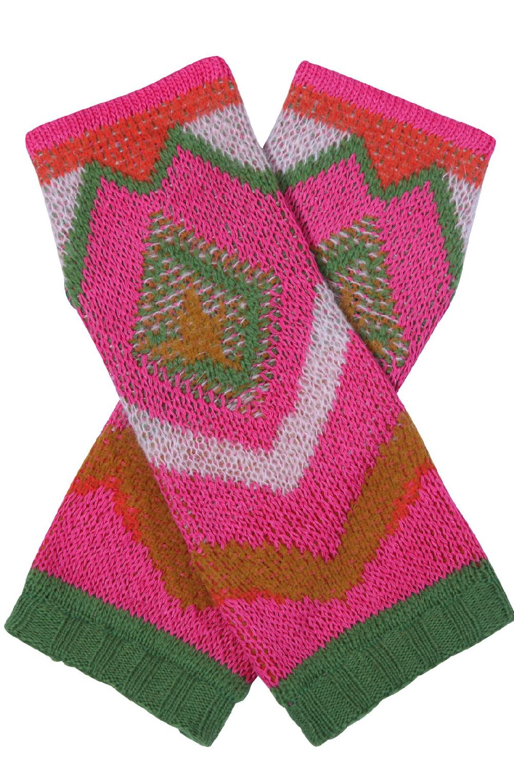 ivko woman Wrist Warmers Artistic Pattern PastelViolet