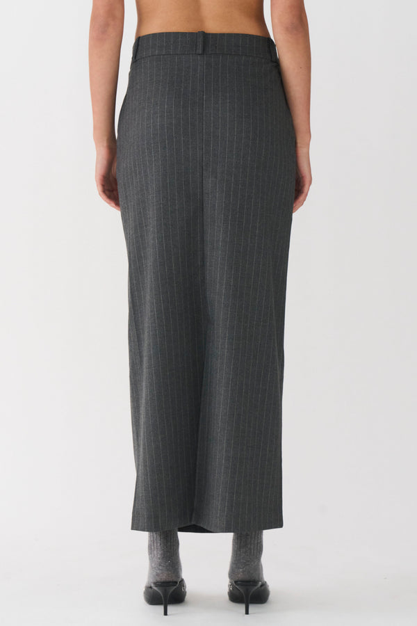Ivy Copenhagen IVY-Alanis Maxi Skirt Pin Stripe - Grey
