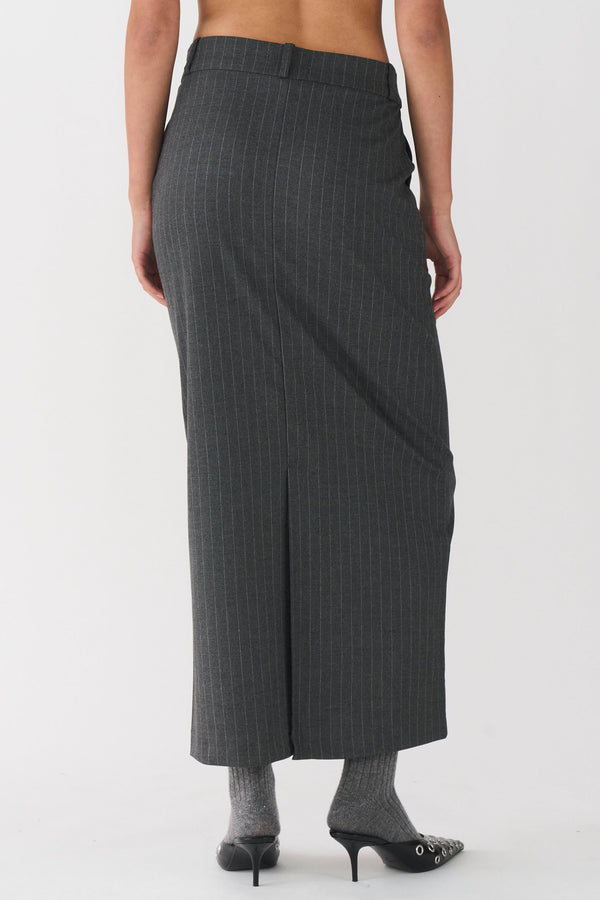 Ivy Copenhagen IVY-Alanis Maxi Skirt Pin Stripe - Grey