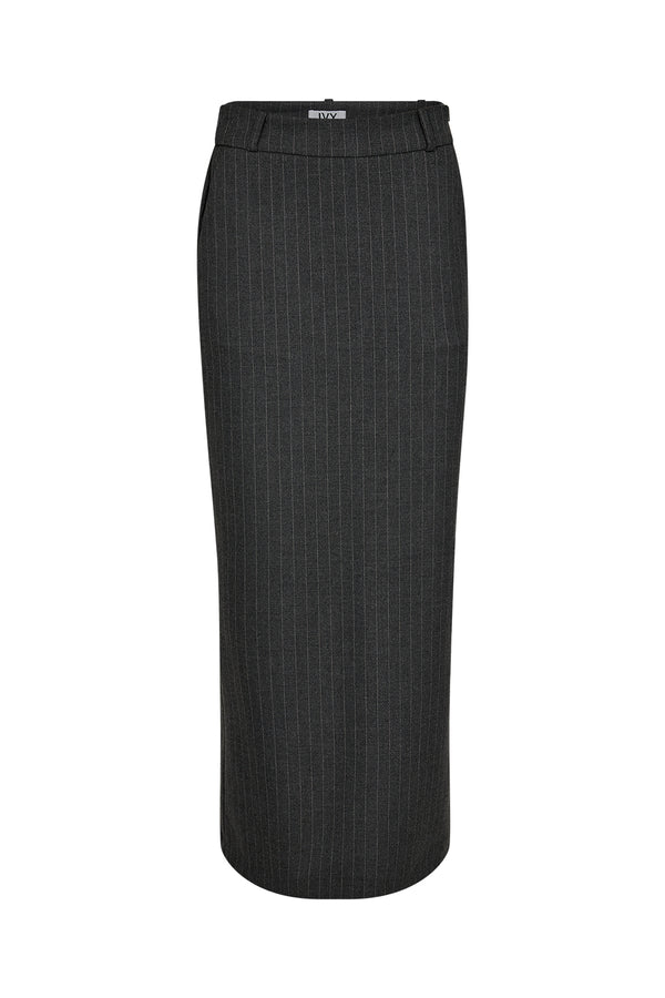 Ivy Copenhagen IVY-Alanis Maxi Skirt Pin Stripe - Grey