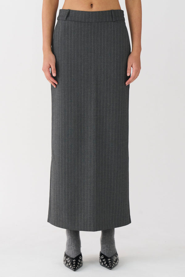 ivy copenhagen IVY-Alanis Maxi Skirt Pin Stripe - Grey