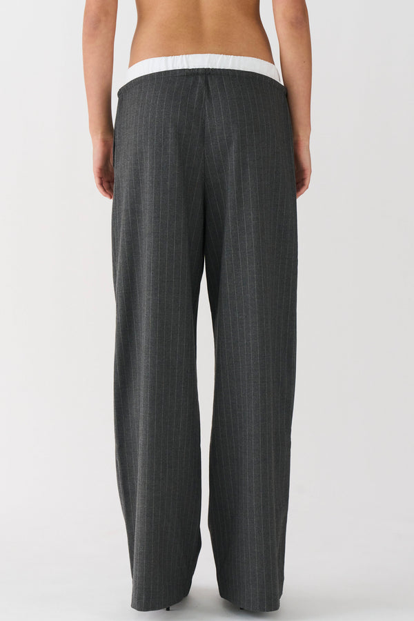 Ivy Copenhagen IVY-Alanis Sporty Pant Pin Stripe - Grey
