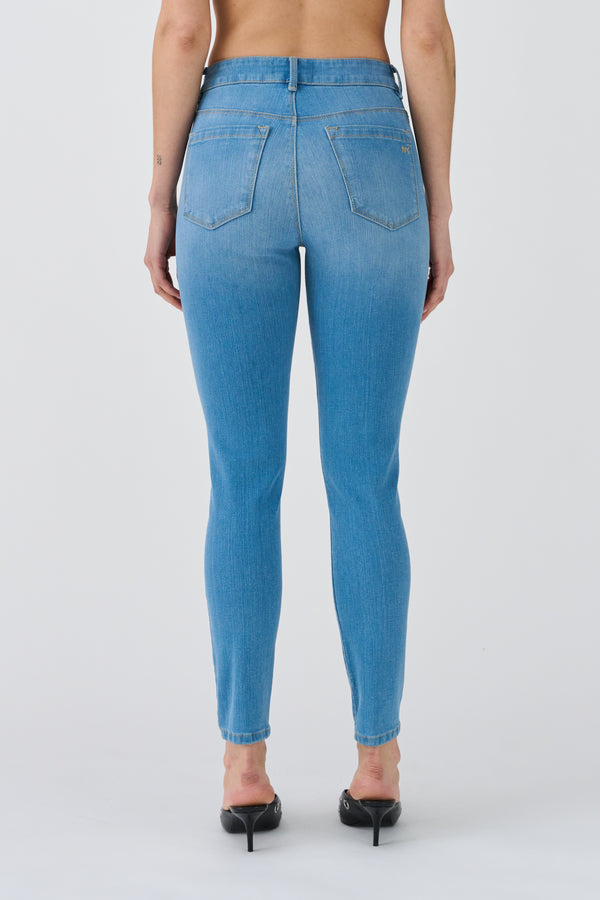 Ivy Copenhagen IVY-Alexa Cropped Earth Jeans Wash Bright Cayenne Denim Blue