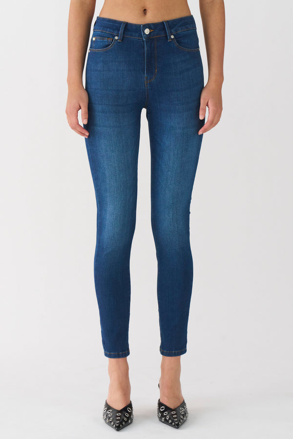 ivy copenhagen IVY-Alexa Cropped Earth Jeans Wash Cayenne Denim Blue