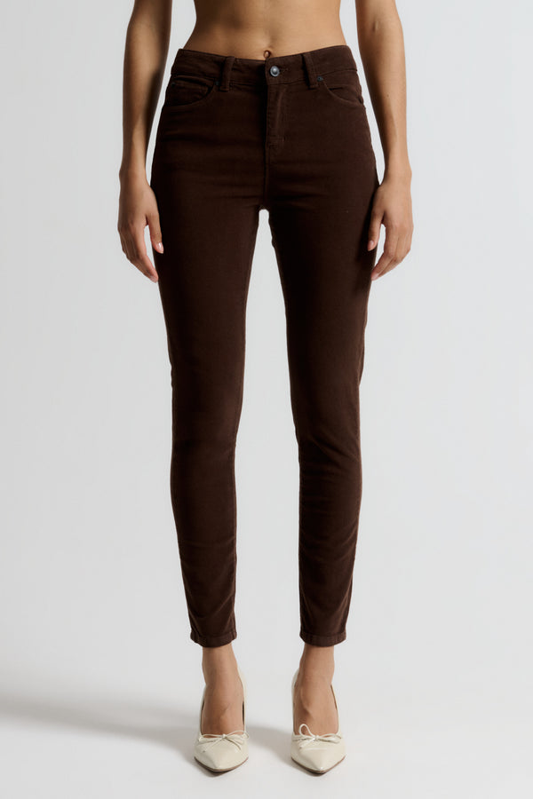 Ivy Copenhagen IVY-Alexa Cropped Jeans Baby Cord - Expresso Brown