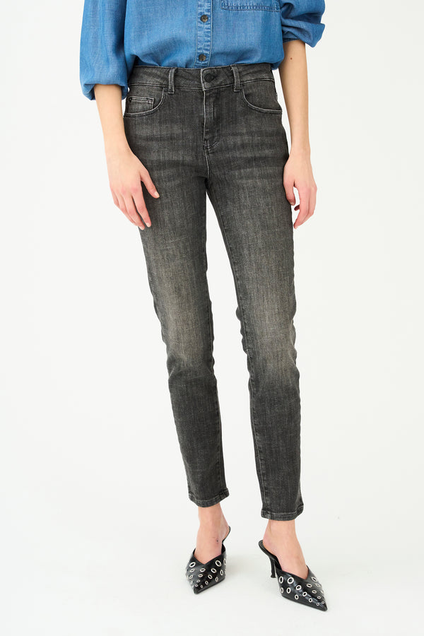Ivy Copenhagen IVY-Alexa Cropped Jeans Wash Westport Black Grey