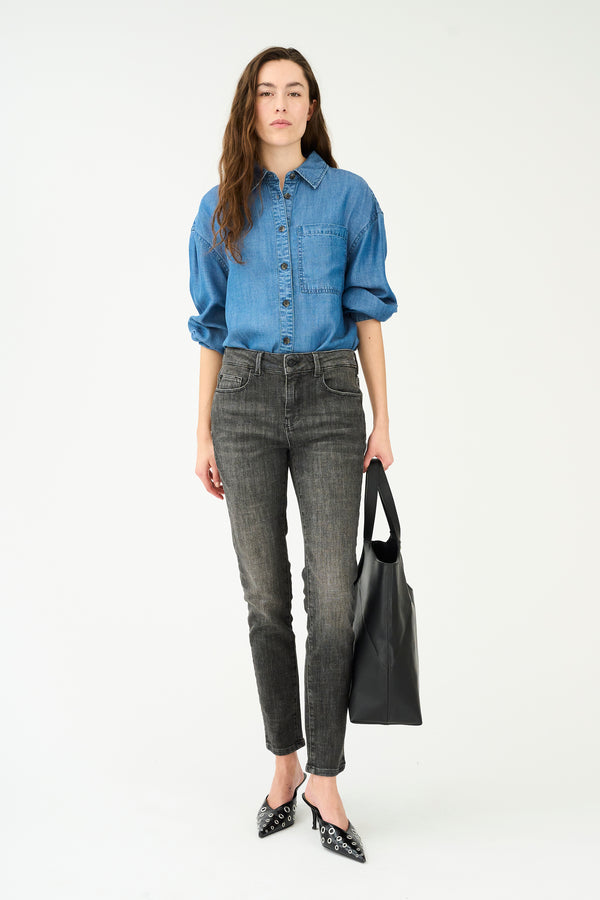 ivy copenhagen IVY-Alexa Cropped Jeans Wash Westport Black Grey