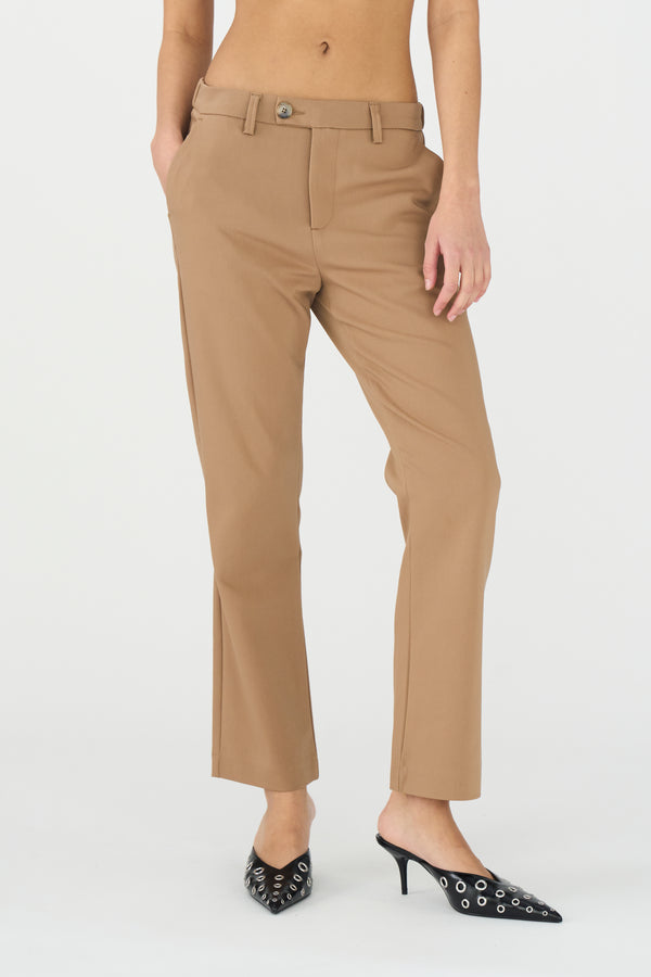 Ivy Copenhagen IVY-Alice Cropped Flare Pant - Dark Desert