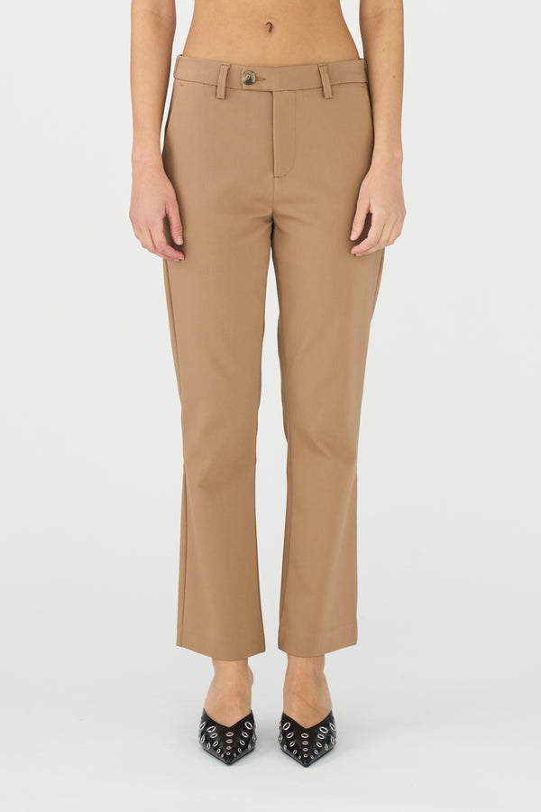 ivy copenhagen IVY-Alice Cropped Flare Pant - Dark Desert