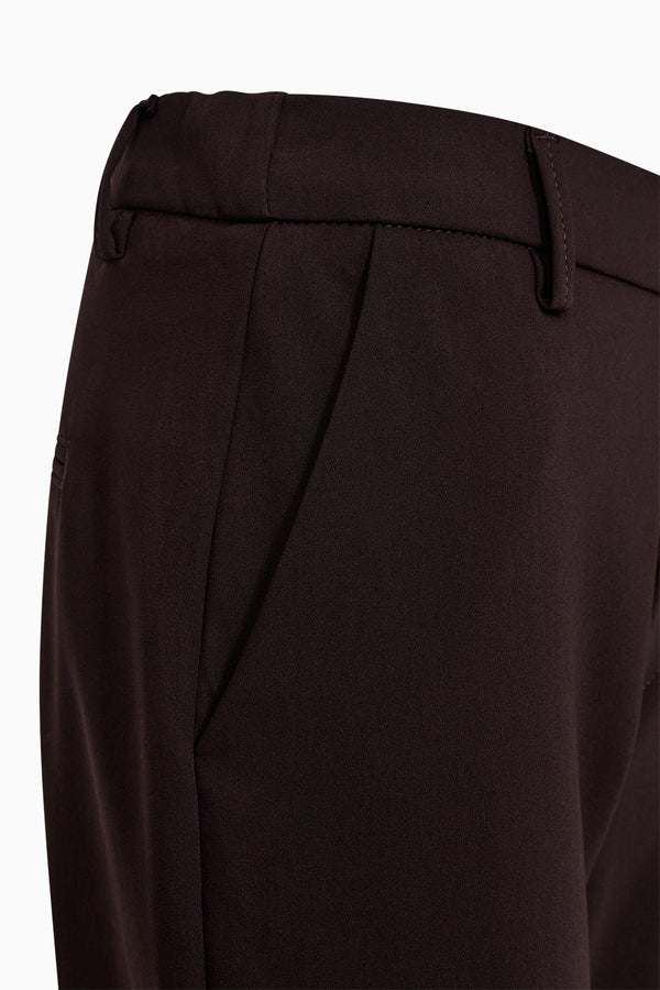 Ivy Copenhagen IVY-Alice Cropped Flare Pant - Dark Toffee Brown