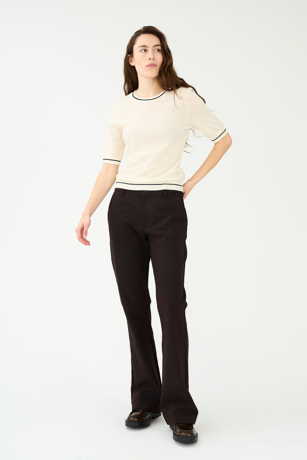 Ivy Copenhagen IVY-Alice Flare Pant - Dark Toffee Brown