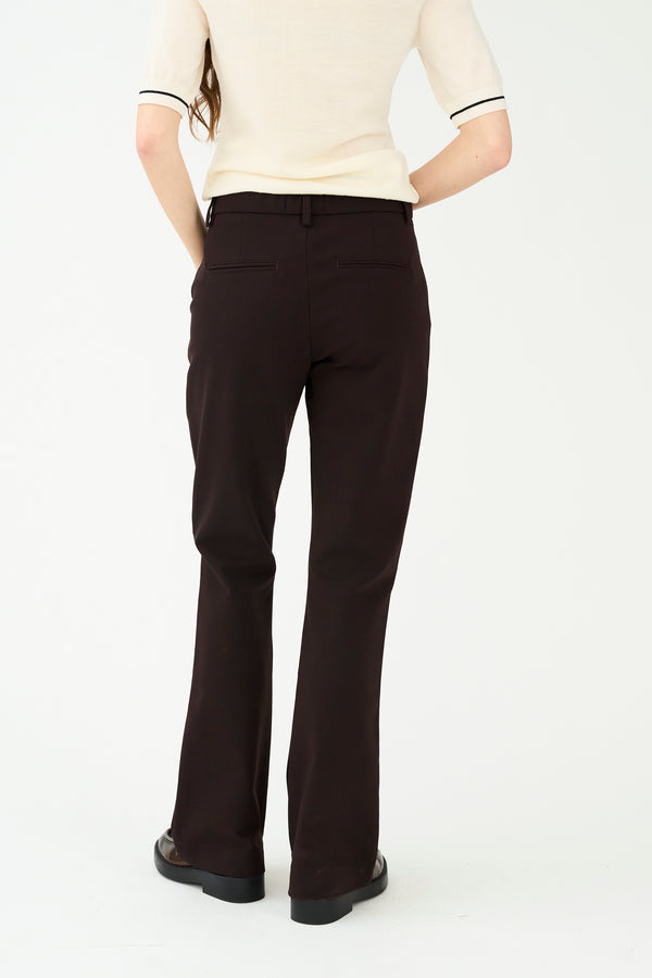 Ivy Copenhagen IVY-Alice Flare Pant - Dark Toffee Brown