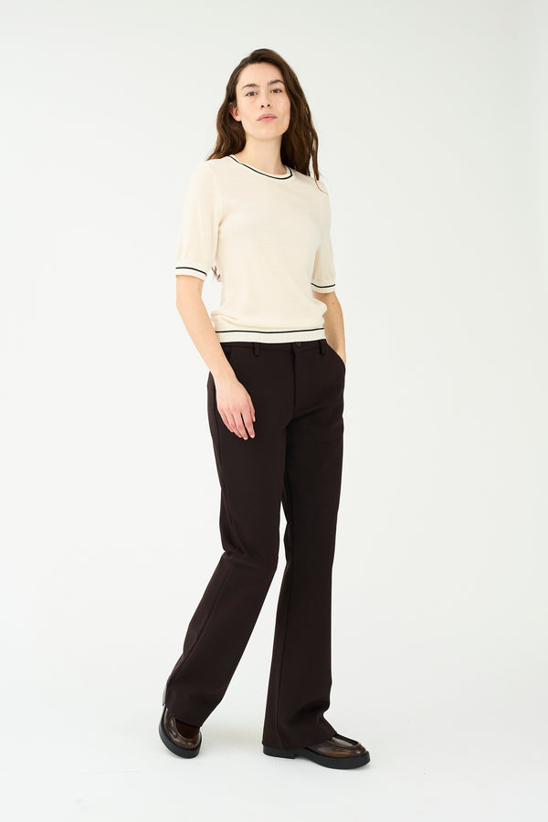 ivy copenhagen IVY-Alice Flare Pant - Dark Toffee Brown