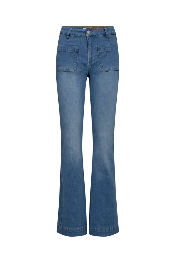 Ivy Copenhagen IVY-Ann Charlotte Earth Jeans Wash Bright Cayenne Denim Blue