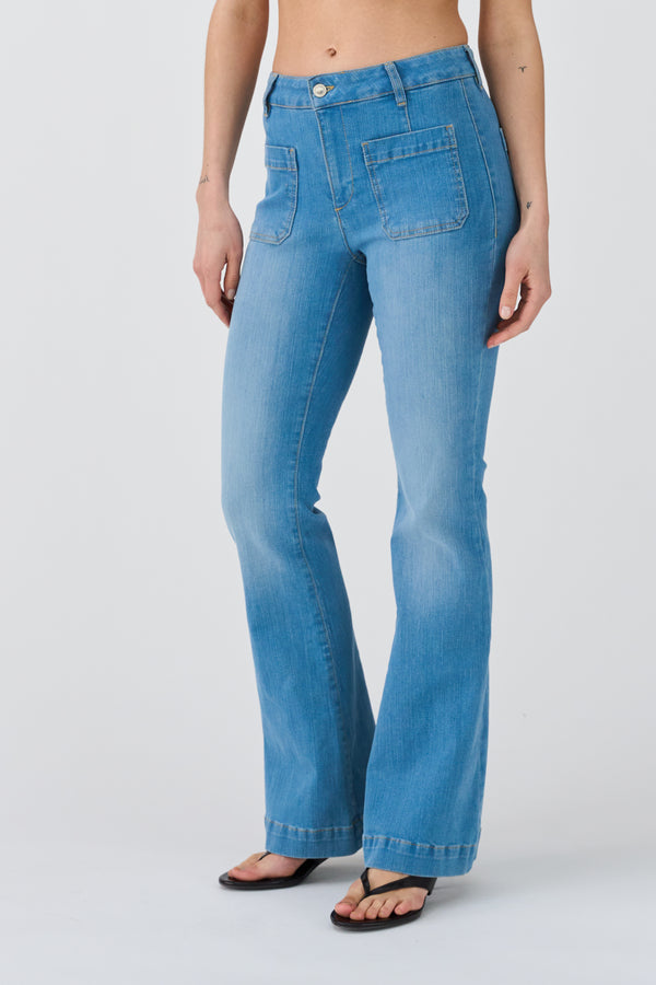 Ivy Copenhagen IVY-Ann Charlotte Earth Jeans Wash Bright Cayenne Denim Blue