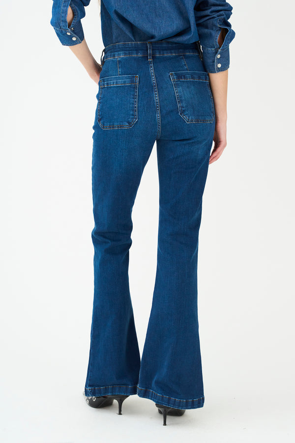 Ivy Copenhagen IVY-Ann Charlotte Earth Jeans Wash Cayenne Denim Blue