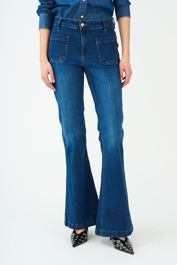 Ivy Copenhagen IVY-Ann Charlotte Earth Jeans Wash Cayenne Denim Blue