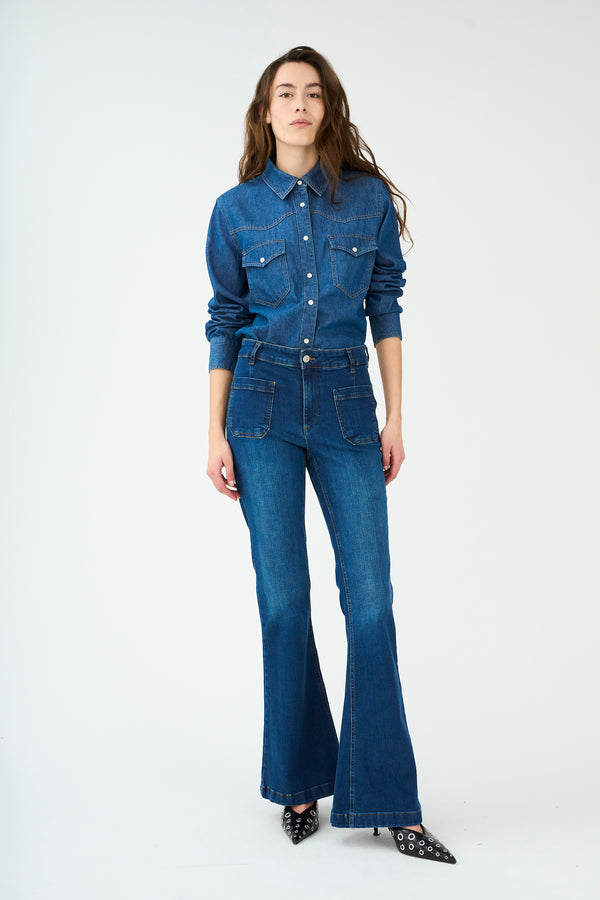 ivy copenhagen IVY-Ann Charlotte Earth Jeans Wash Cayenne Denim Blue