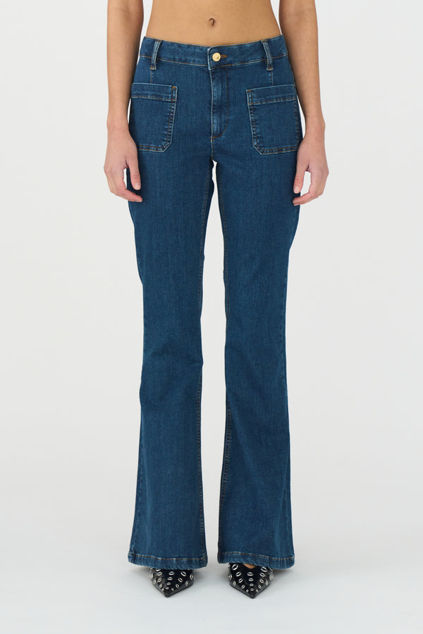 ivy copenhagen IVY-Ann Charlotte Jeans Wash Middark Nottingham Denim Blue