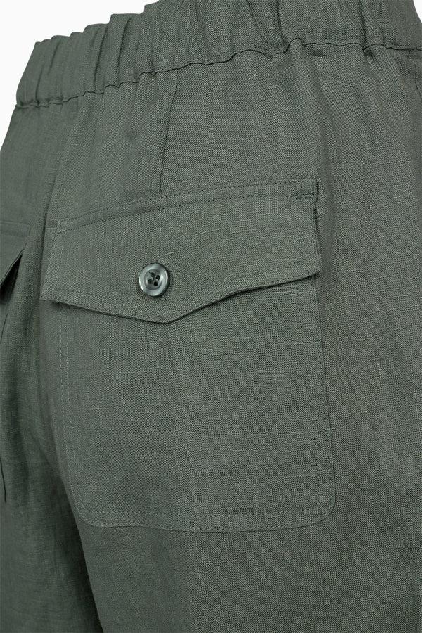 Ivy Copenhagen IVY-Augusta 70's Linen Pant - Dusty Steel Green